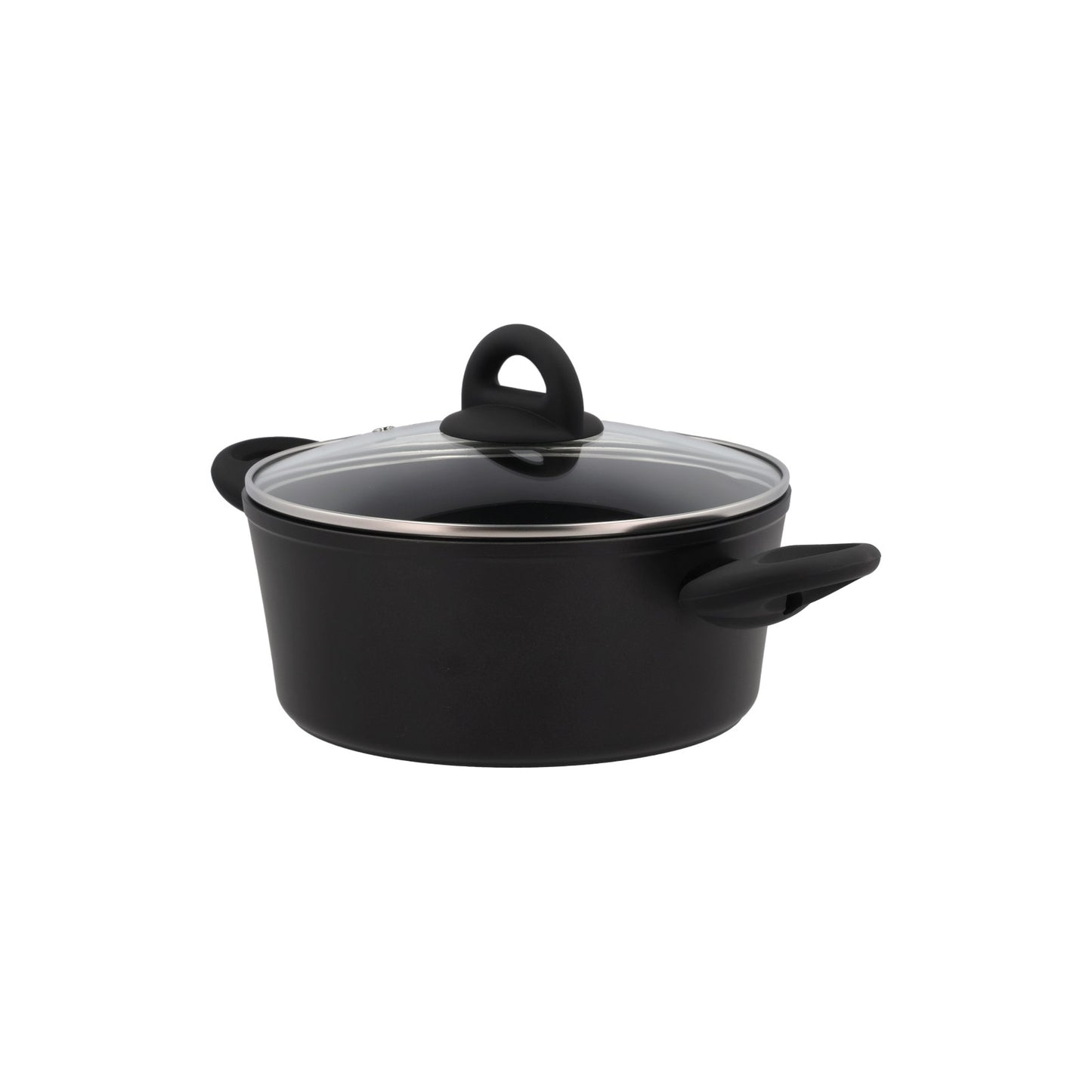 Gryde - Med glaslåg - Aluminium/keramisk belægning