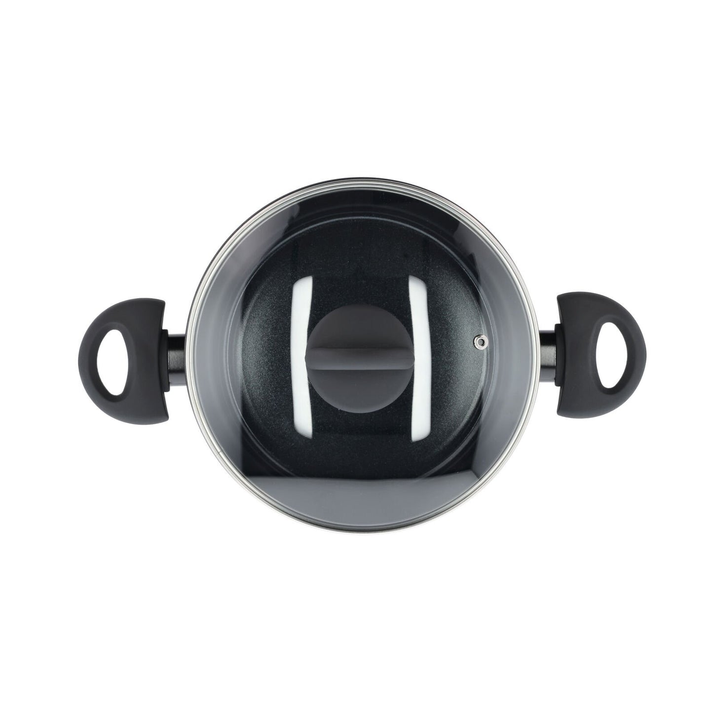 Gryde - Med glaslåg - Aluminium/keramisk belægning