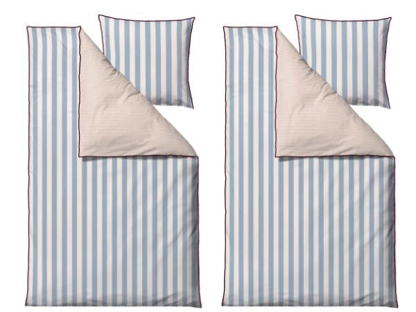 Sengesæt, 2 Sæt - Södahl - 140x220 cm - Parallel Linen Blue