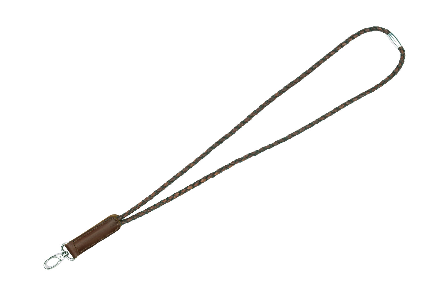 Keyhanger flettet - dark brown