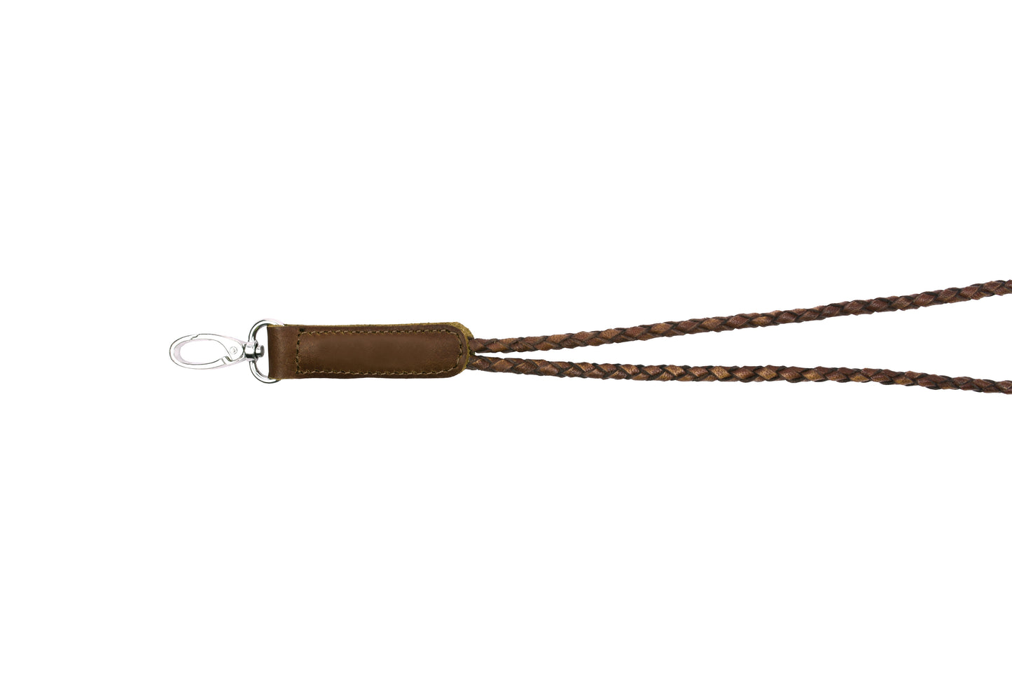 Keyhanger flettet - dark brown