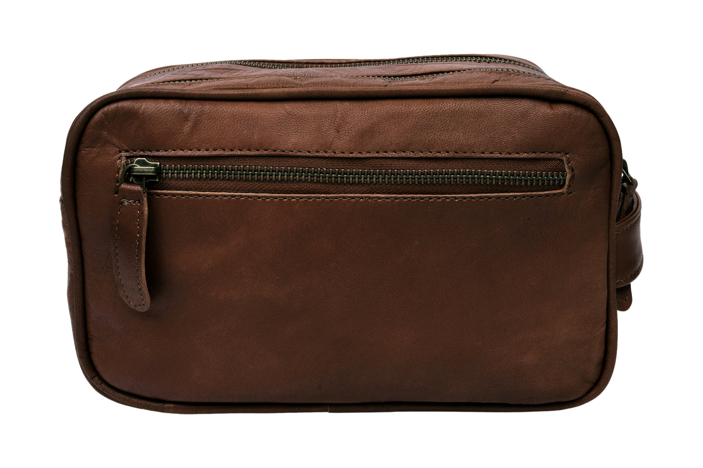 Toilettaske dobbelt Faust - Dark brown