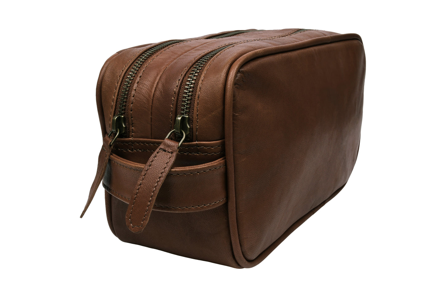 Toilettaske dobbelt Faust - Dark brown