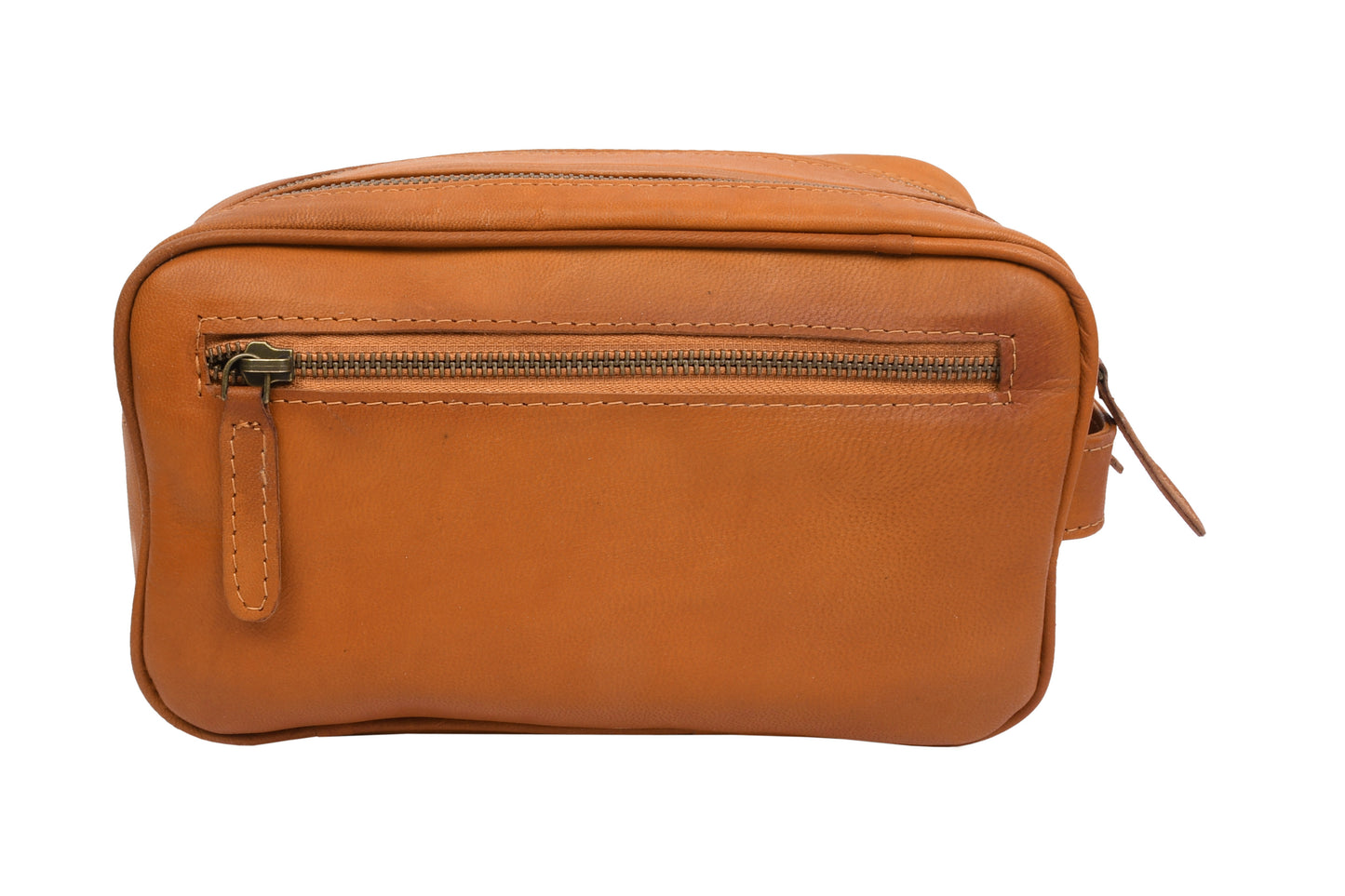 Toilettaske dobbelt Faust - Cognac