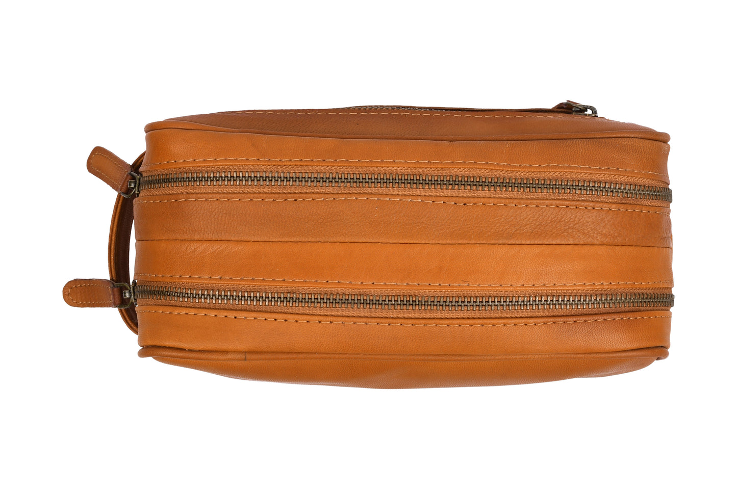 Toilettaske dobbelt Faust - Cognac
