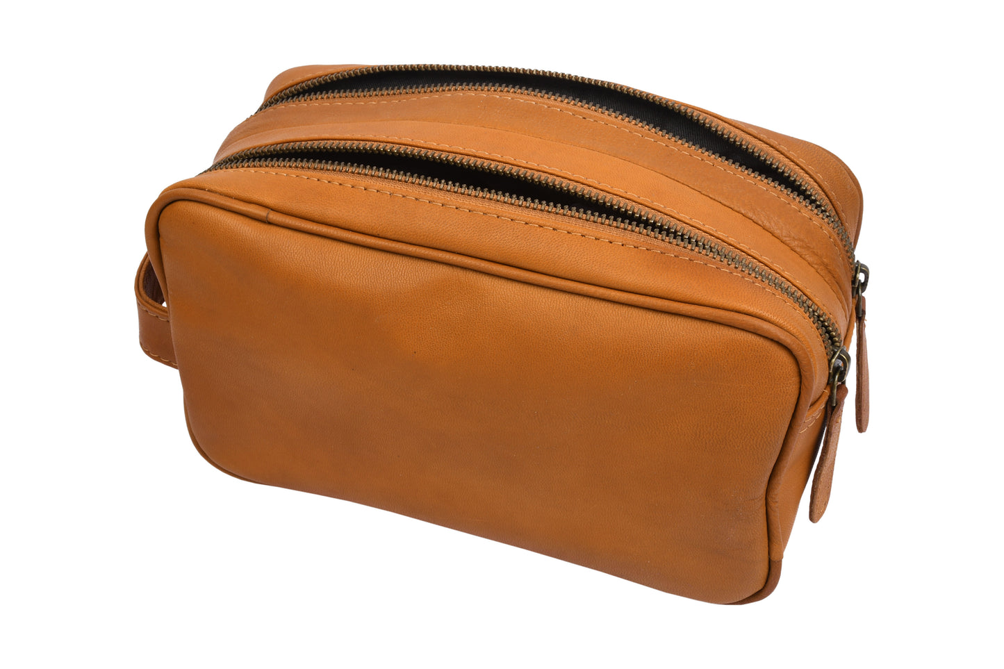Toilettaske dobbelt Faust - Cognac
