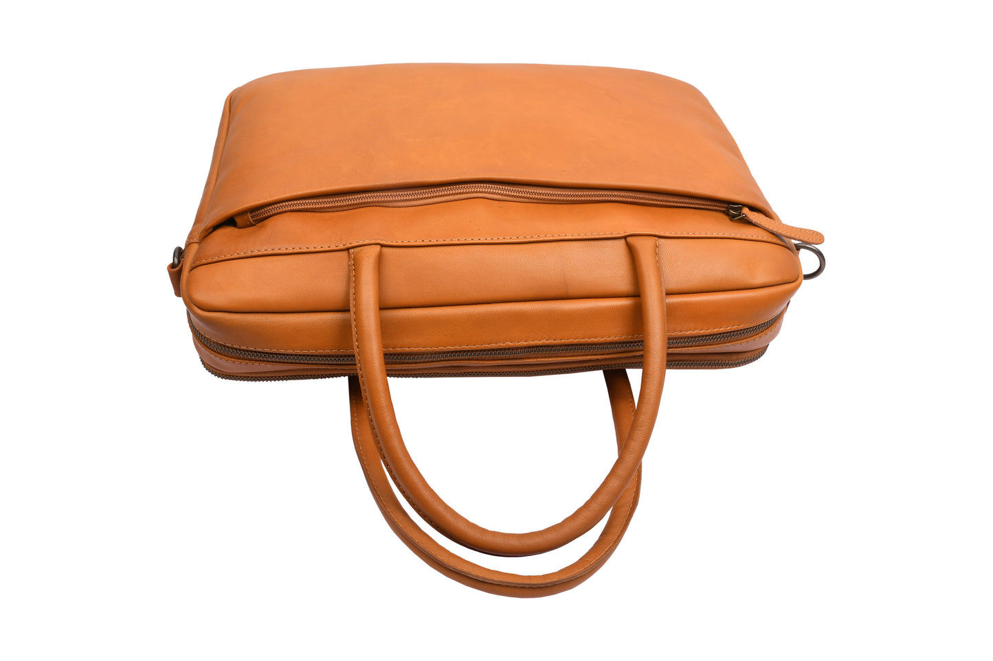 Laptoptaske Faust dobbelt - Cognac