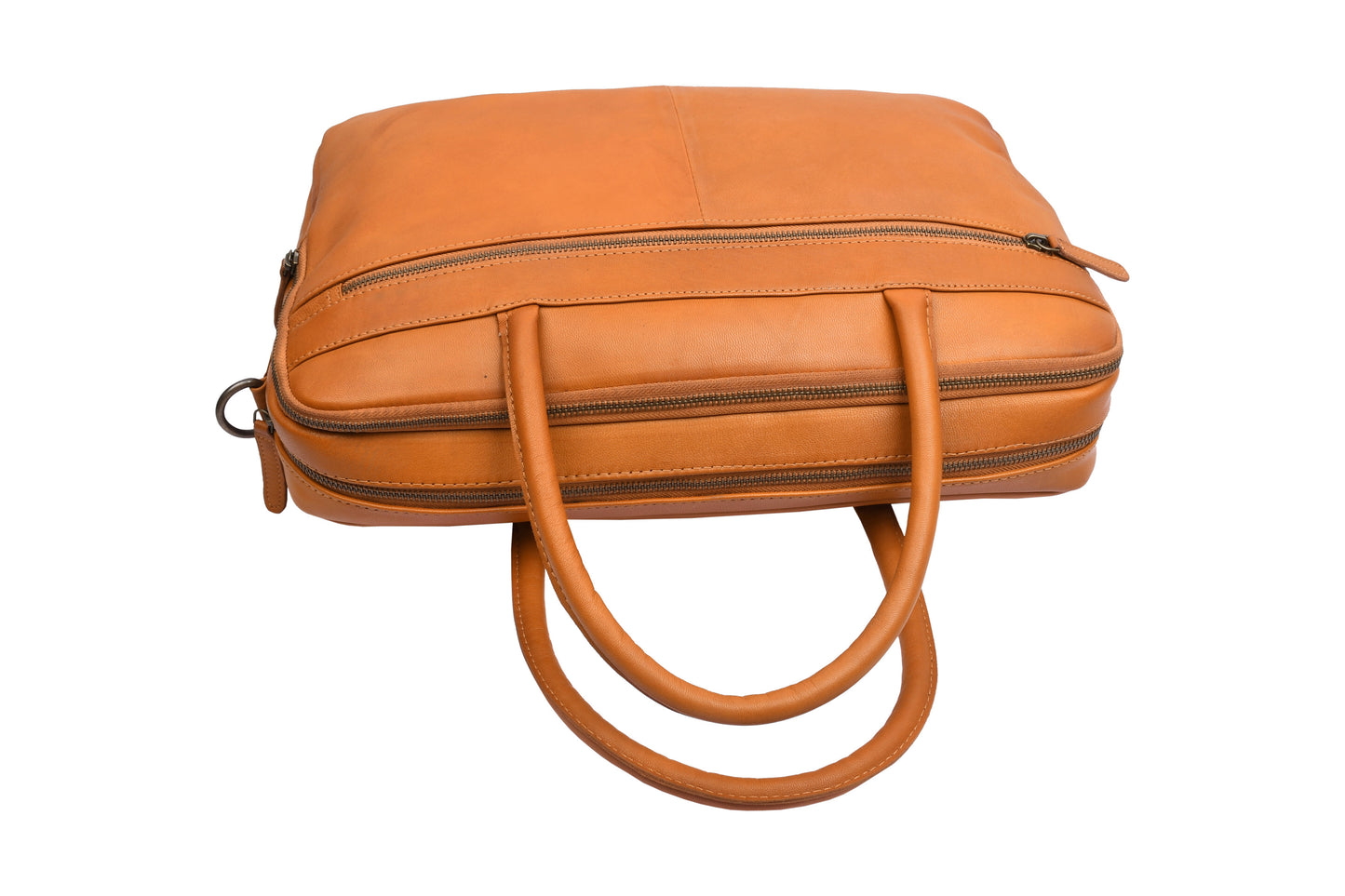 Laptoptaske Faust dobbelt - Cognac