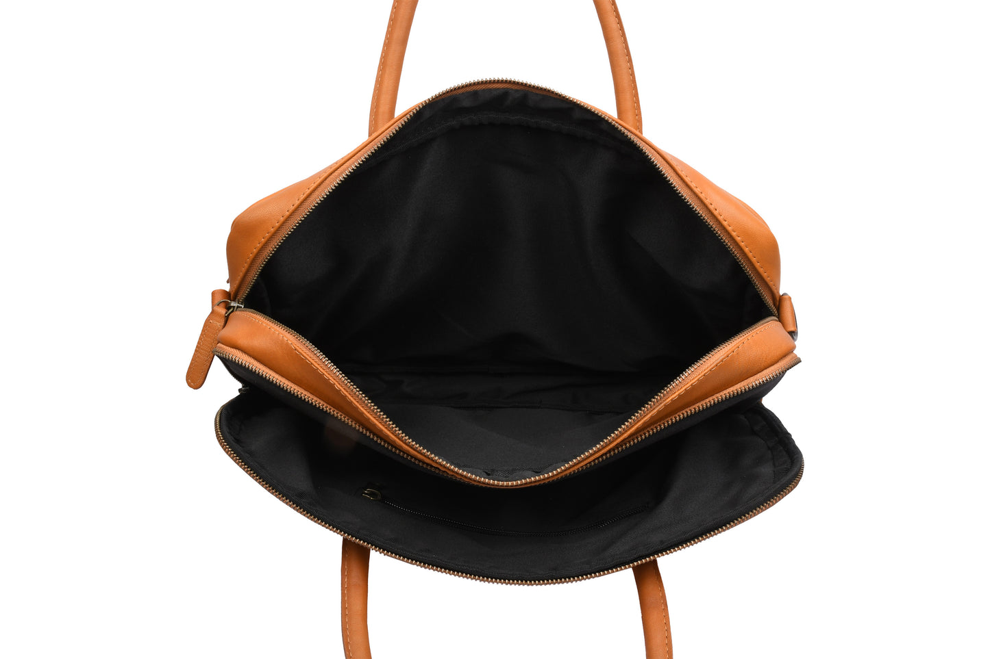 Laptoptaske Faust dobbelt - Cognac