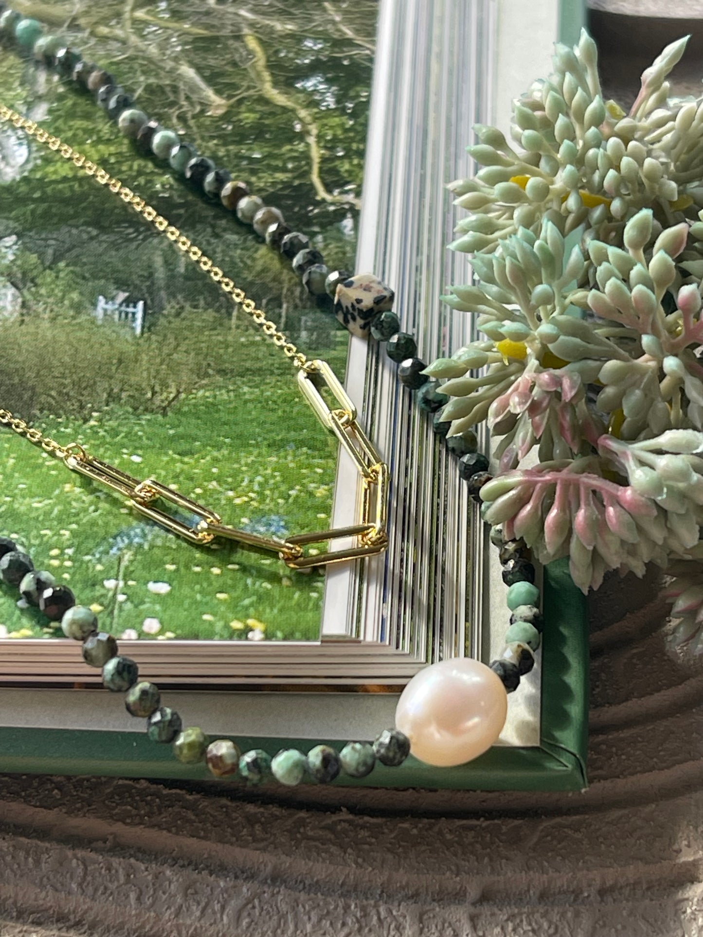 Halskæde Deidre 18K forgyldt