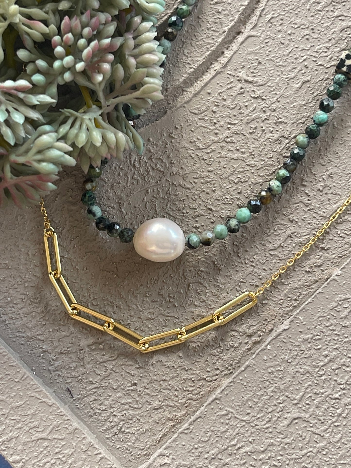 Halskæde Deidre 18K forgyldt