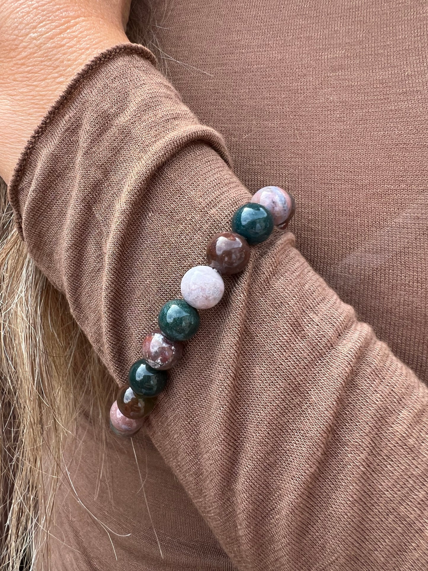 Armbånd Mary Emerald/Lavendel Mix