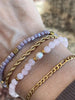Armbånd Erika lavendel - Sæt med 4 armbånd