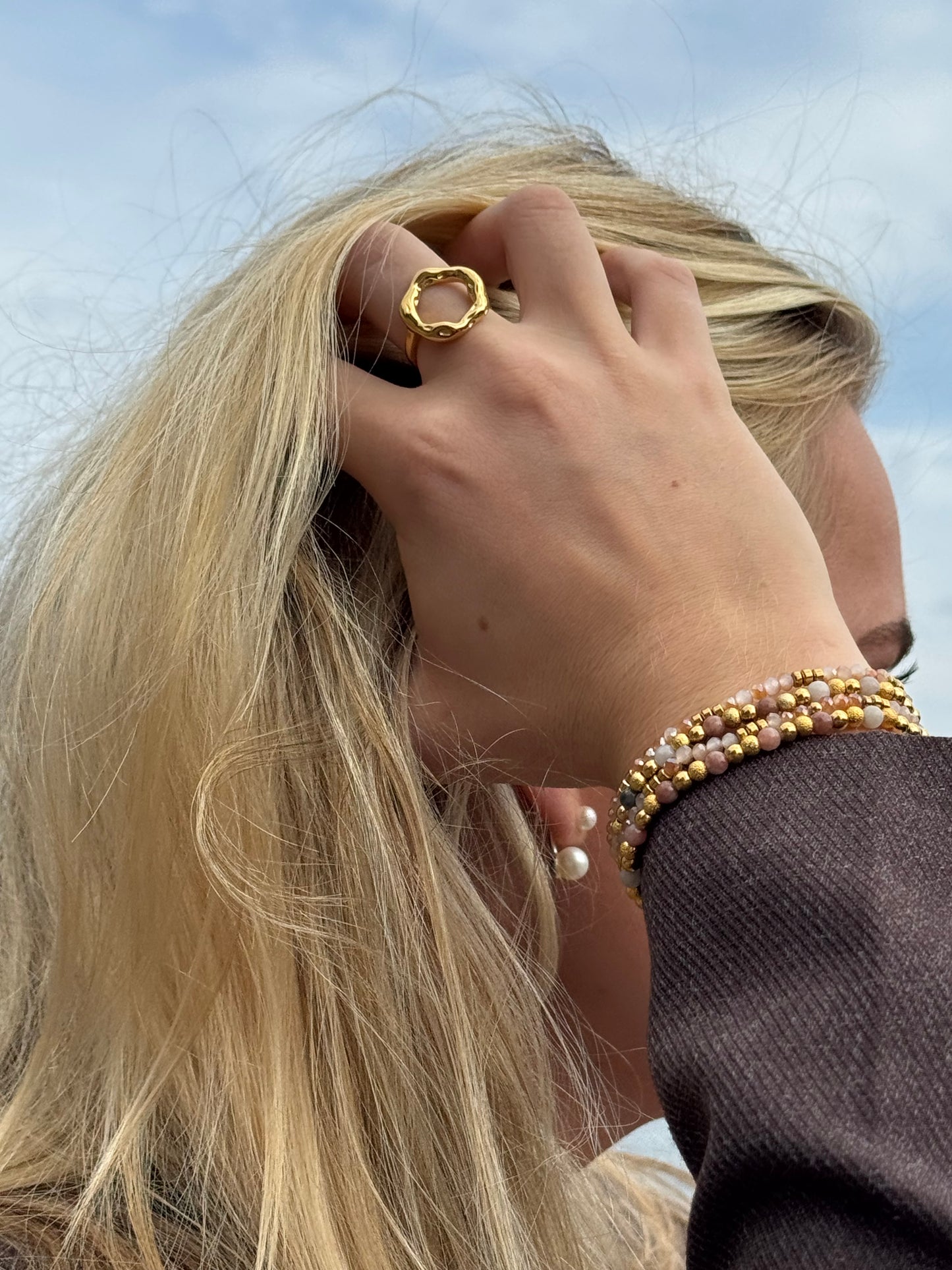 Armbånd Ofelia Natur - Sæt med 5 armbånd