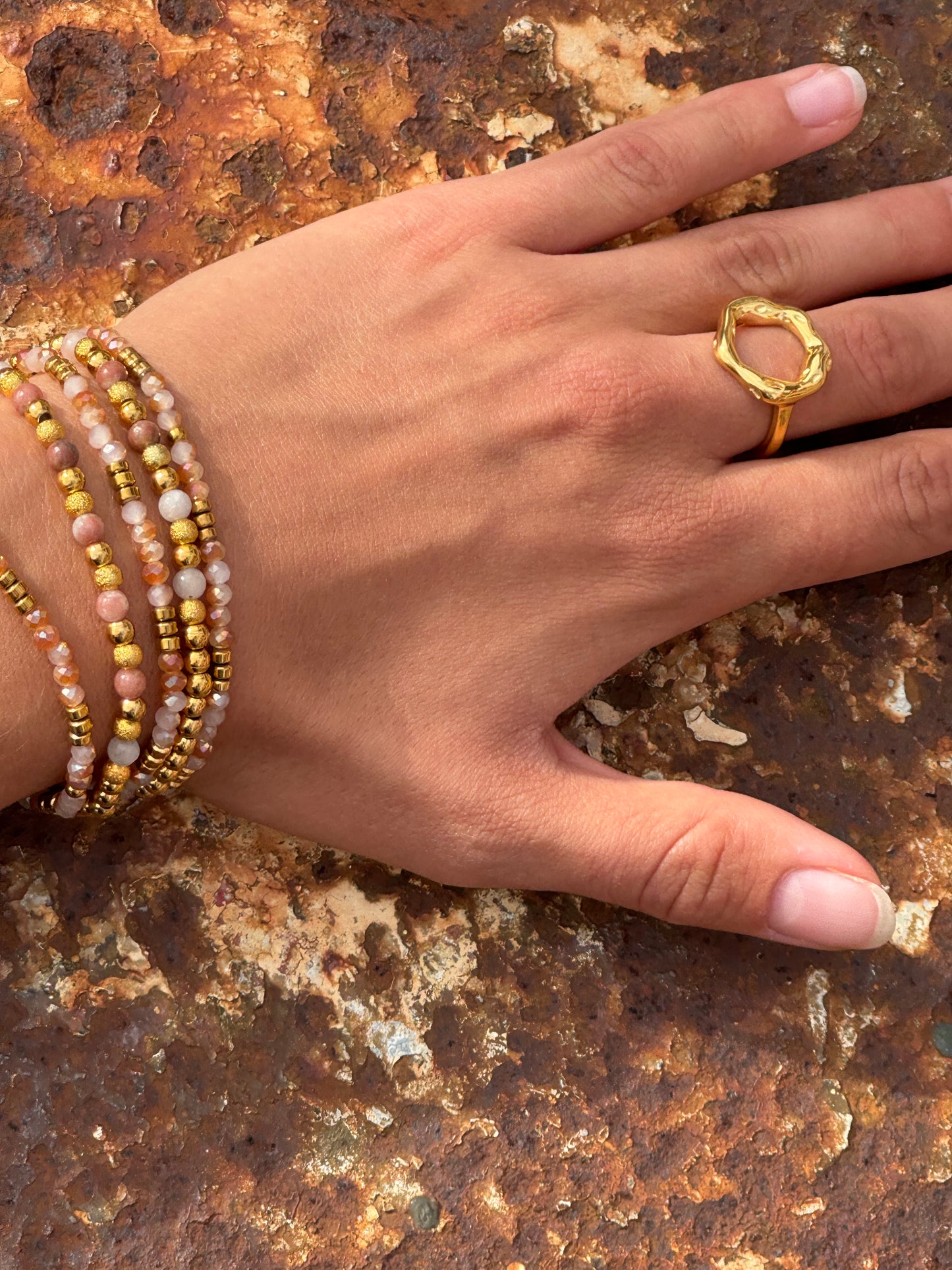 Armbånd Ofelia Natur - Sæt med 5 armbånd
