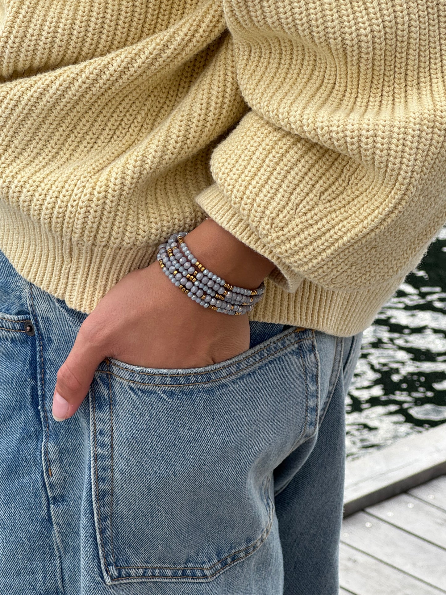 Armbånd Merle Cool Stone - Sæt med 5 stk