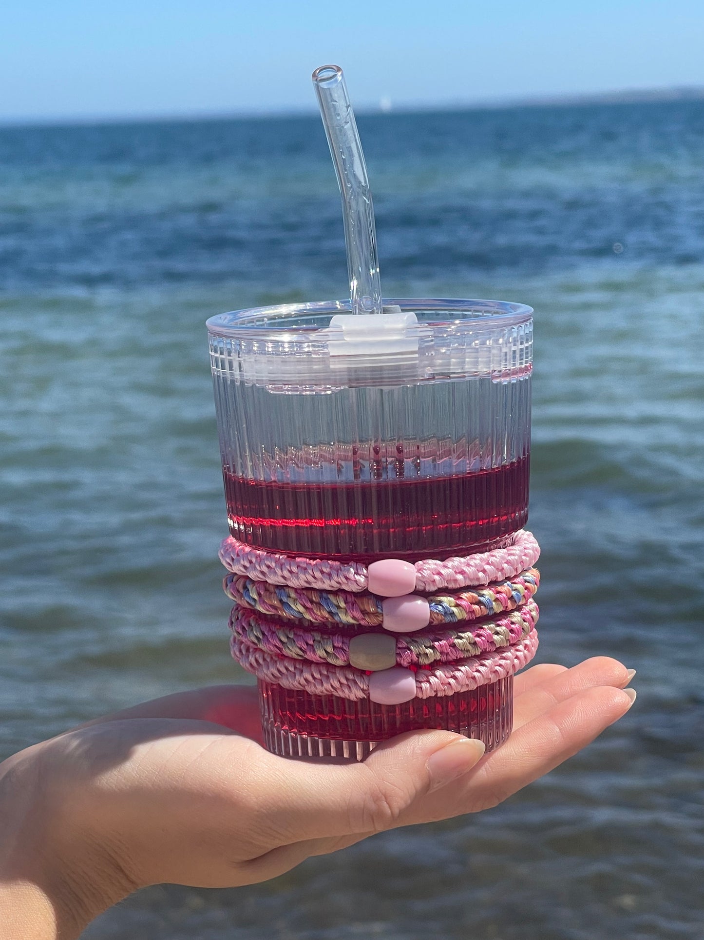 Hårelastikker Supreme Soft pink - 4 stk.