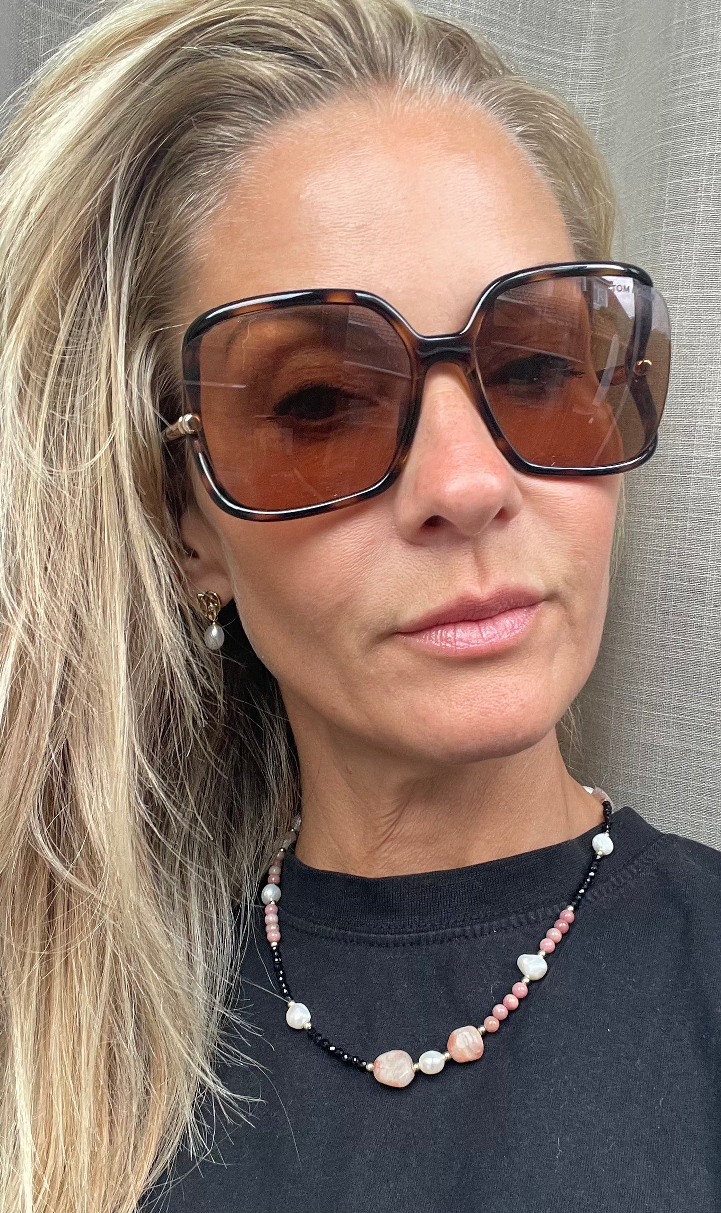 Halskæde Kimmie m. Ferskvandsperler