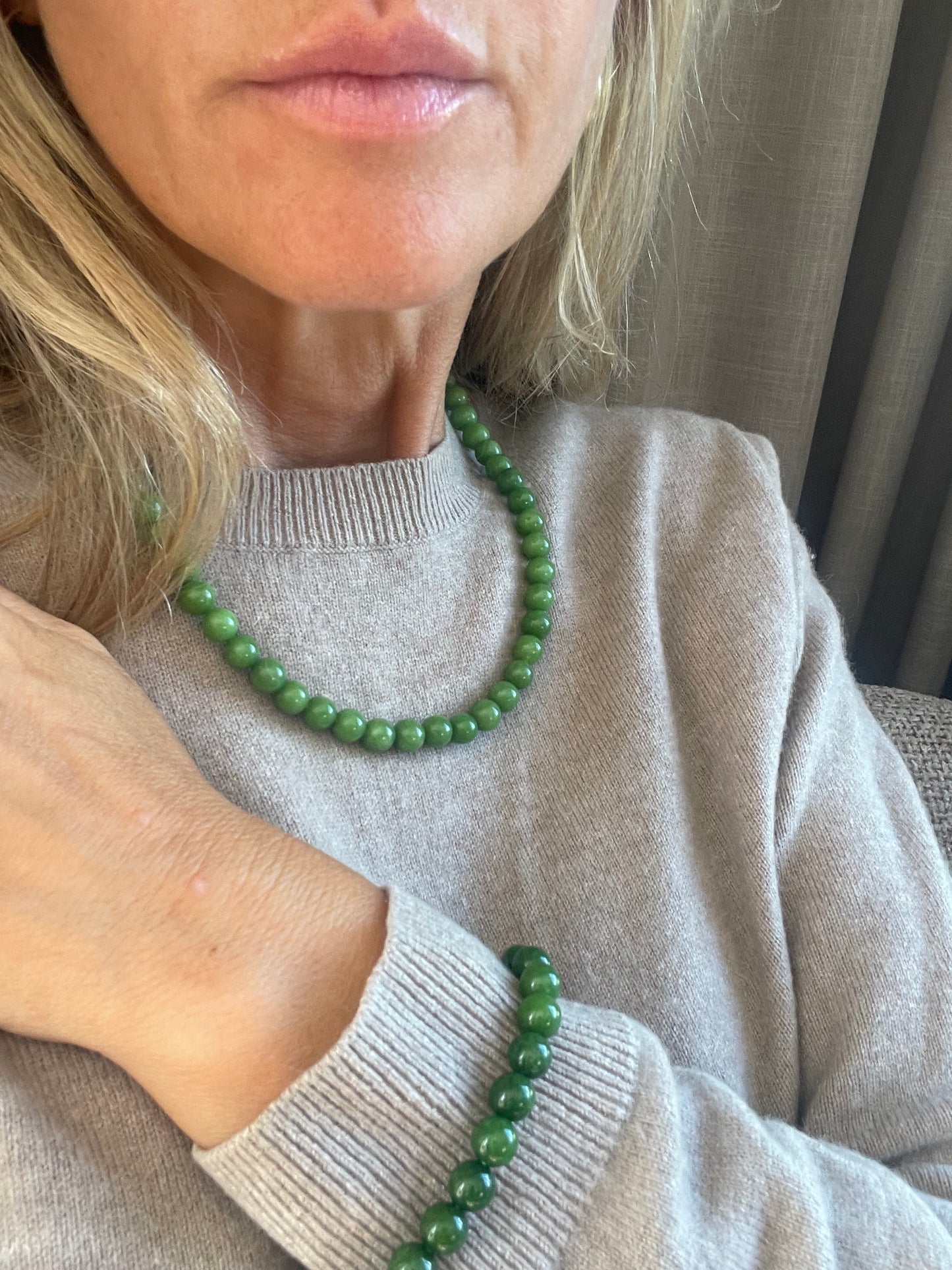 Halskæde Mary Emerald