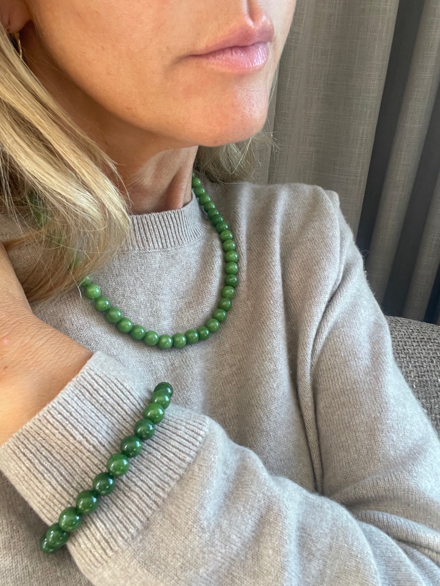 Halskæde Mary Emerald