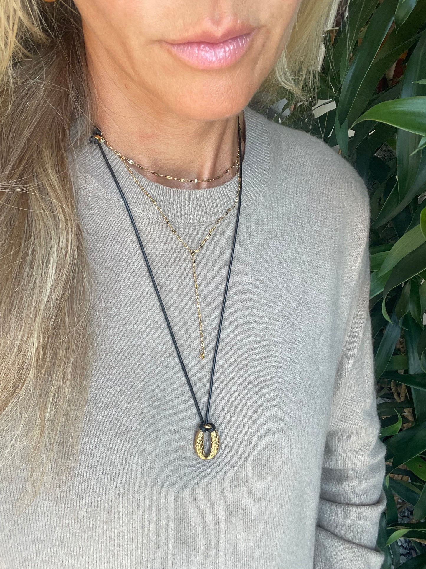 Halskæde Savannah forgyldt