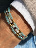 Armbånd Marika Aqua- Sæt med 3 stk