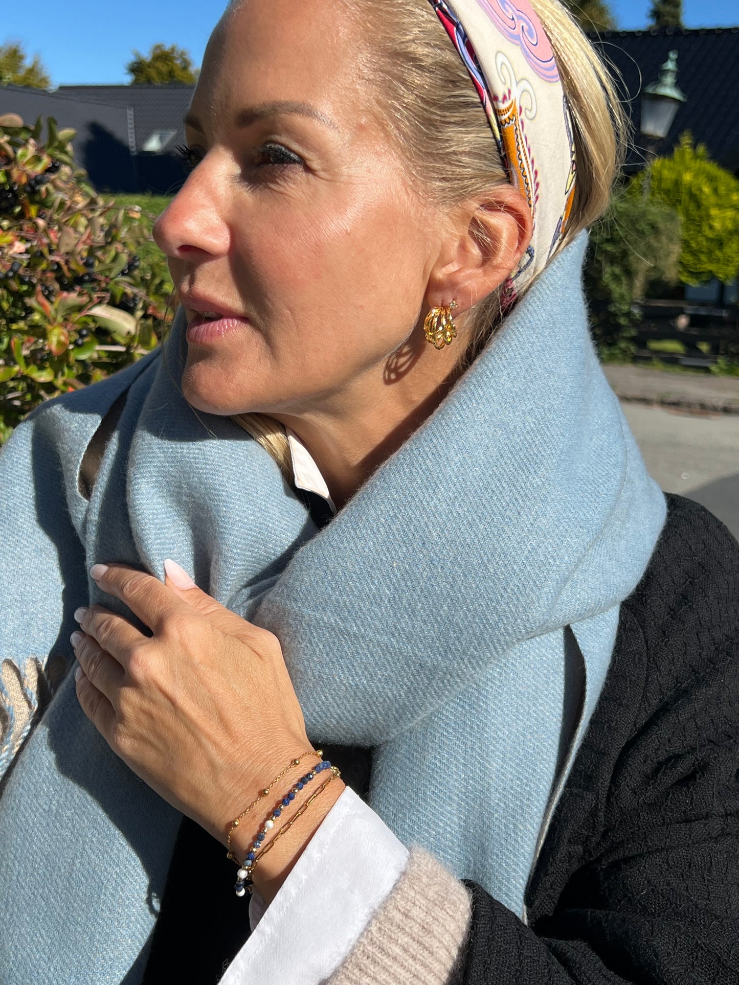 Armbånd Lilja sæt med 3 stk - Ægte ferskvandsperler