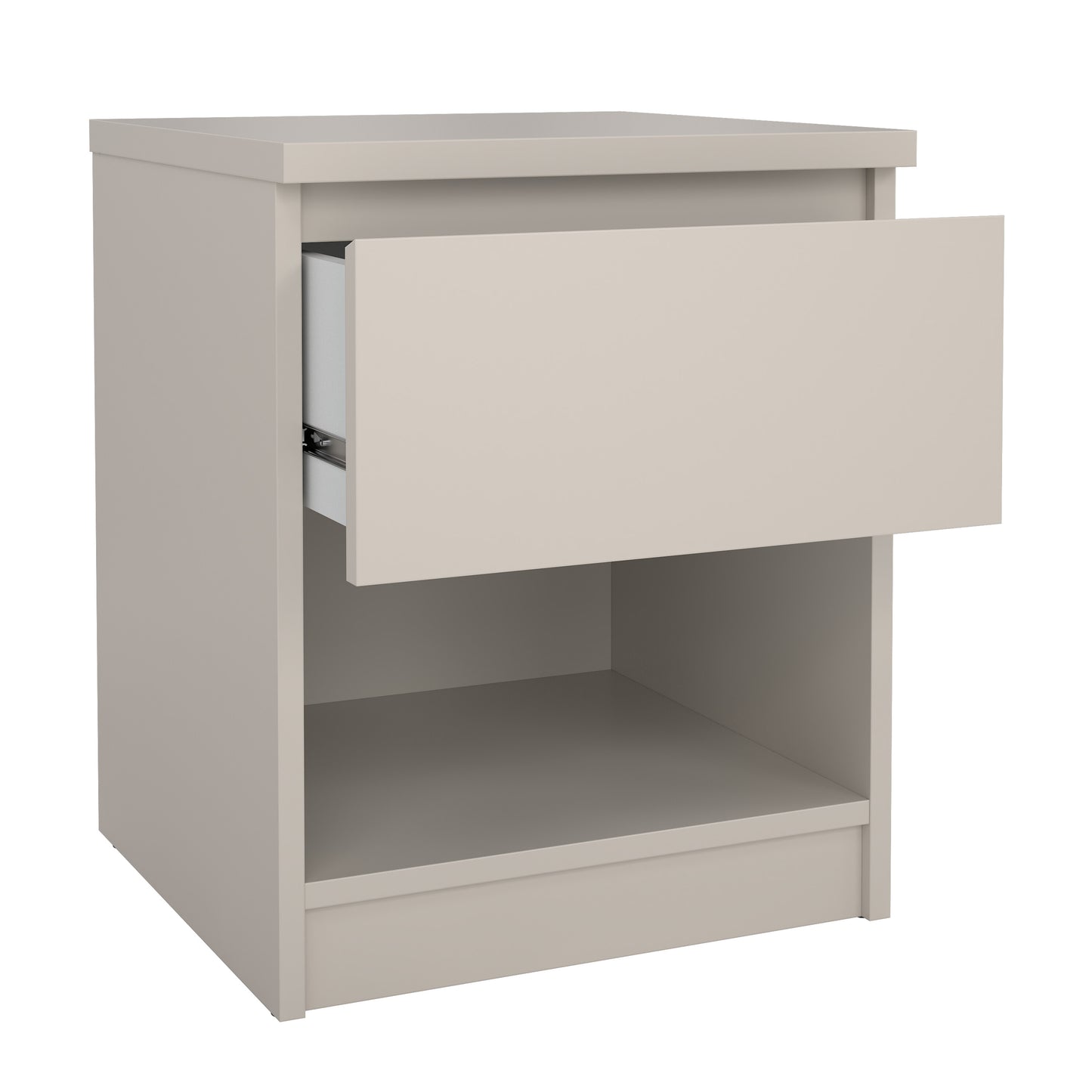 Natbord - cashmere med 1 skuffe