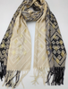 Tørklæde diamond printed beige