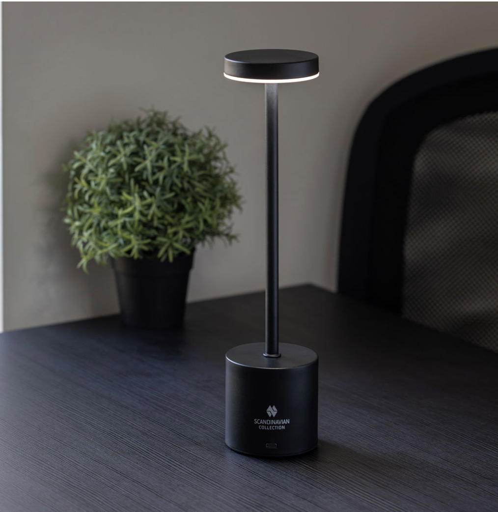 Touch bordlampe i sort