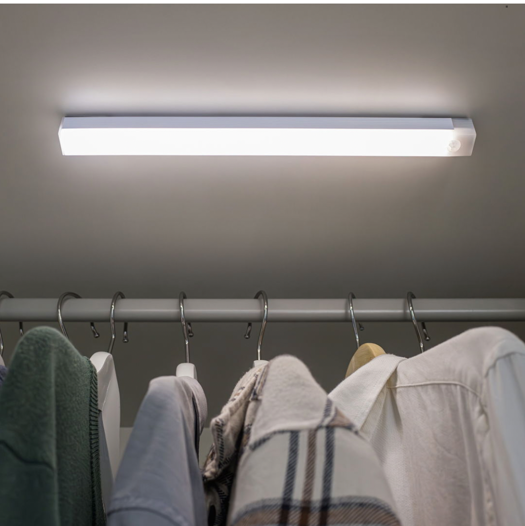 LED skabslampe 30cm med sensor - 3 pak