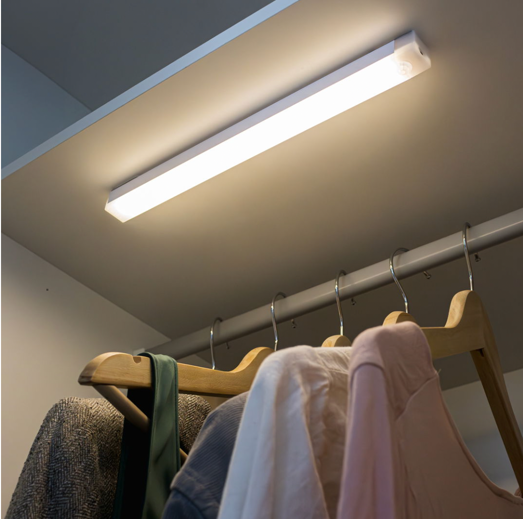 LED skabslampe 30cm med sensor - 3 pak