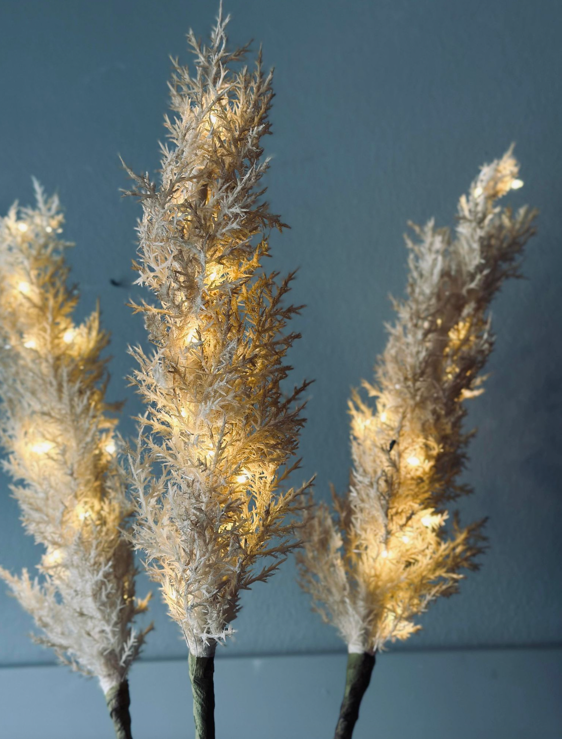 Pampas med LED lys - 118cm