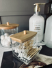 Makeup organizer - Akryl med bambuslåg