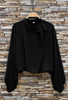 Bluse m. Sløjfe - Black