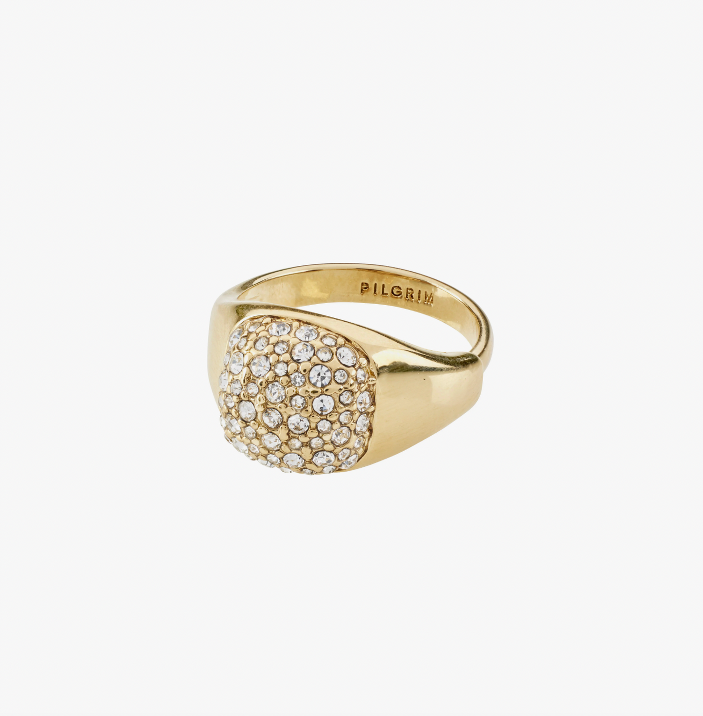 Ring CINDY krystal - Forgyldt
