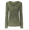Basis bluse med knapper – Military