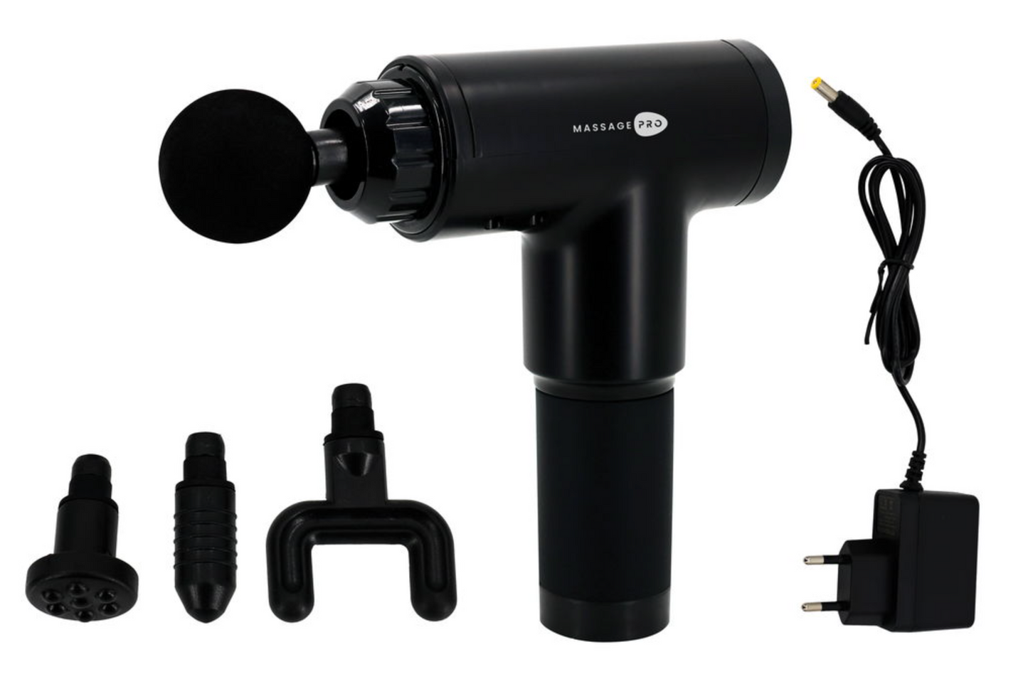 Massagepistol med 4 hoveder