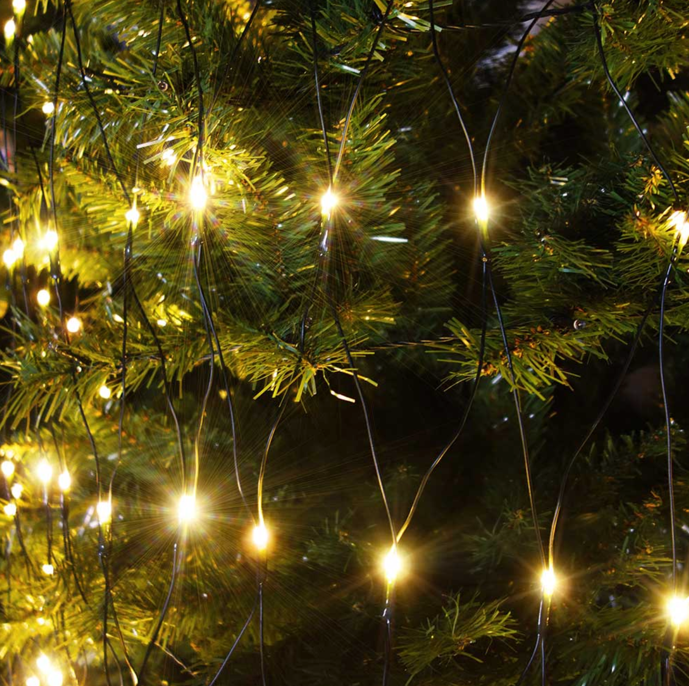 Lysnet Udendørs Ø120 cm – 144 LED med timerfunktion