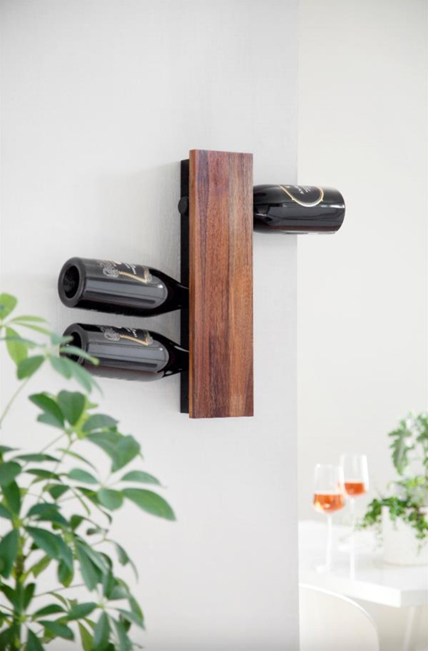 Vinreol til 8 flasker - Walnut