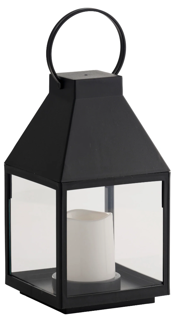 Lanterne med LED bloklys