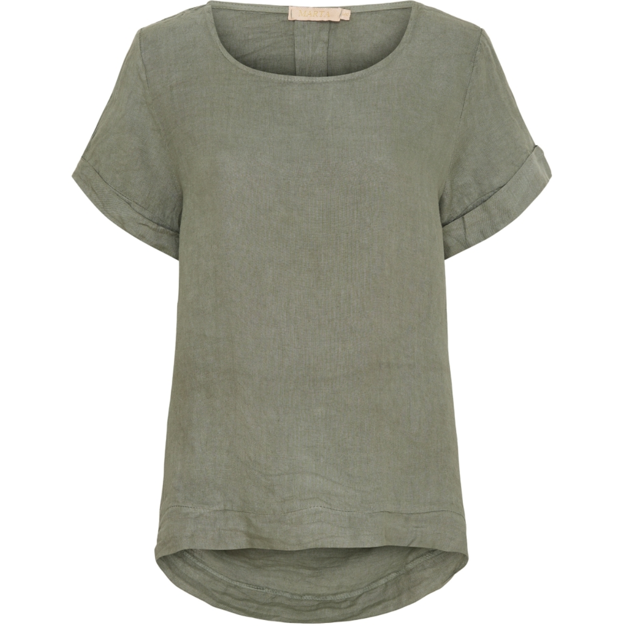 Bluse hørmix – Military