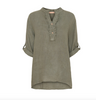 Skjortebluse Vera hørmix - Military
