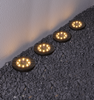 Solar spot - 4 stk. Mat sort