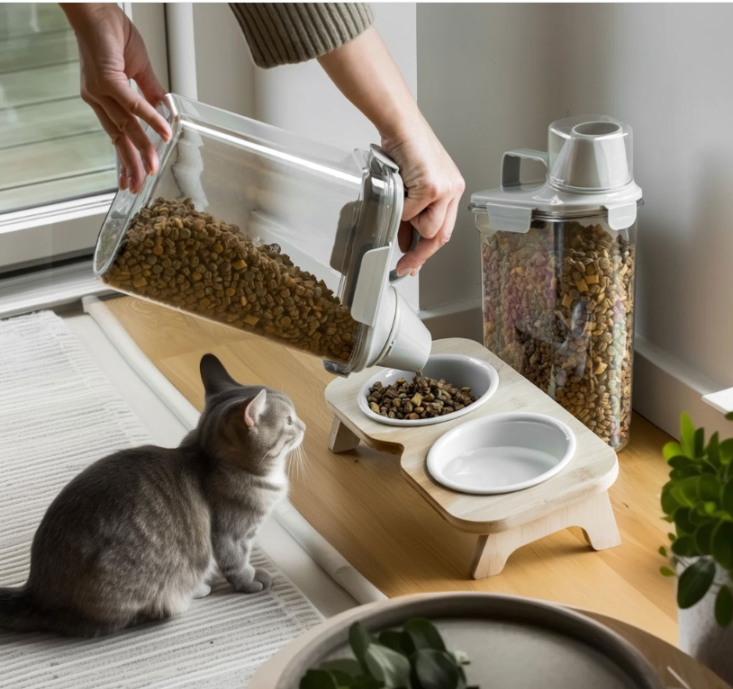 Beholder med målebæger - 2 pak