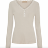 Bluse Masha m. Knapper - Beige