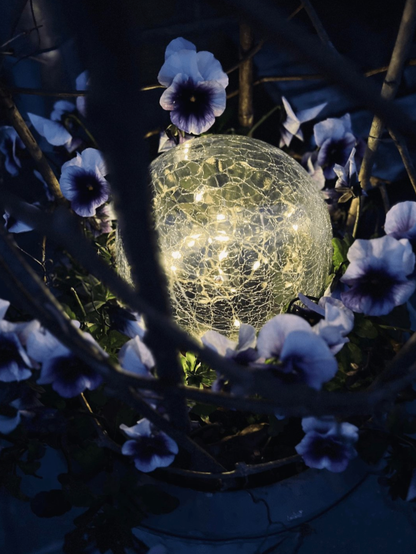 Solcelle glaskugle - Large XL 25cm