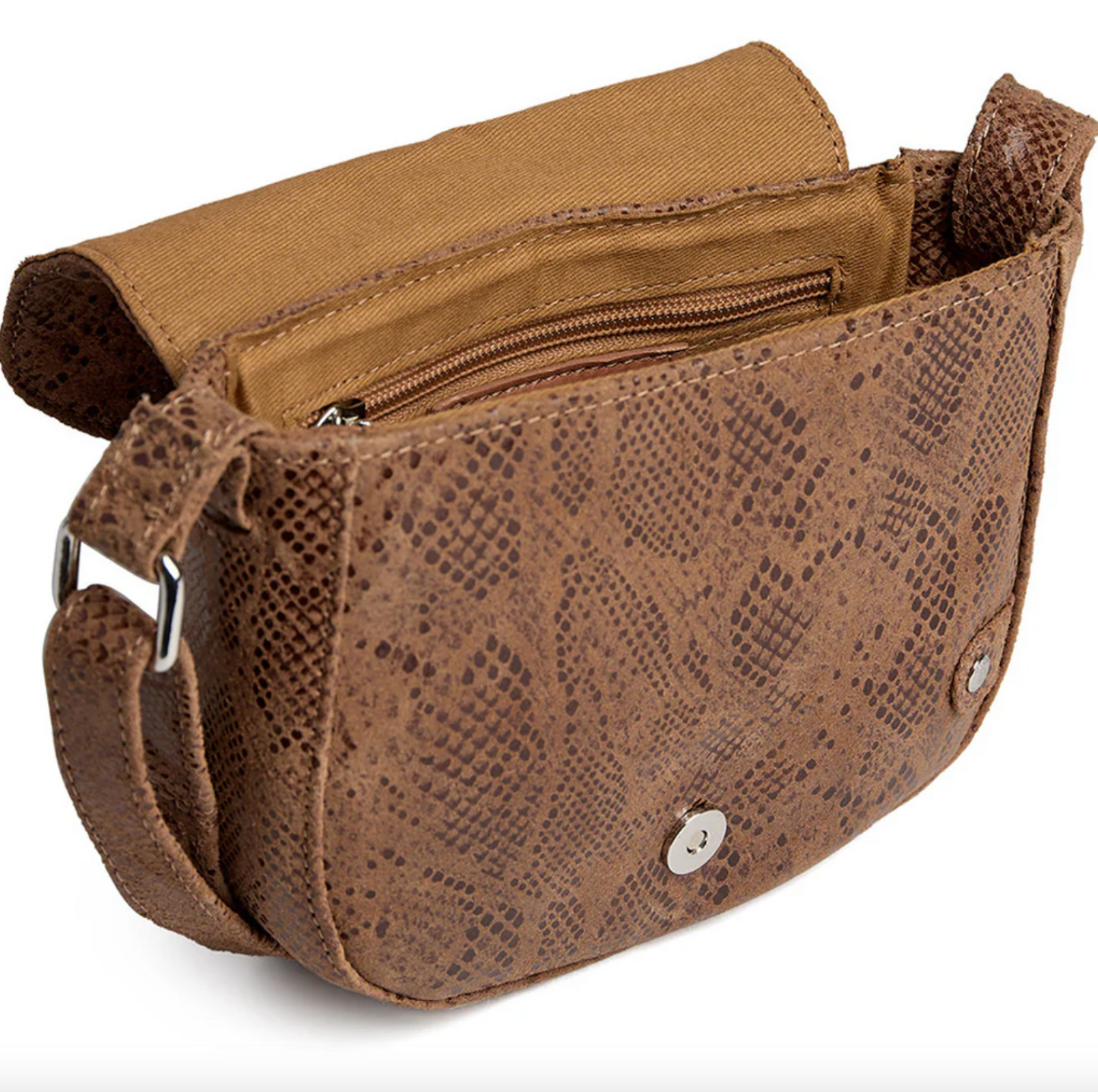 Crossbody Aura Snake - Camel