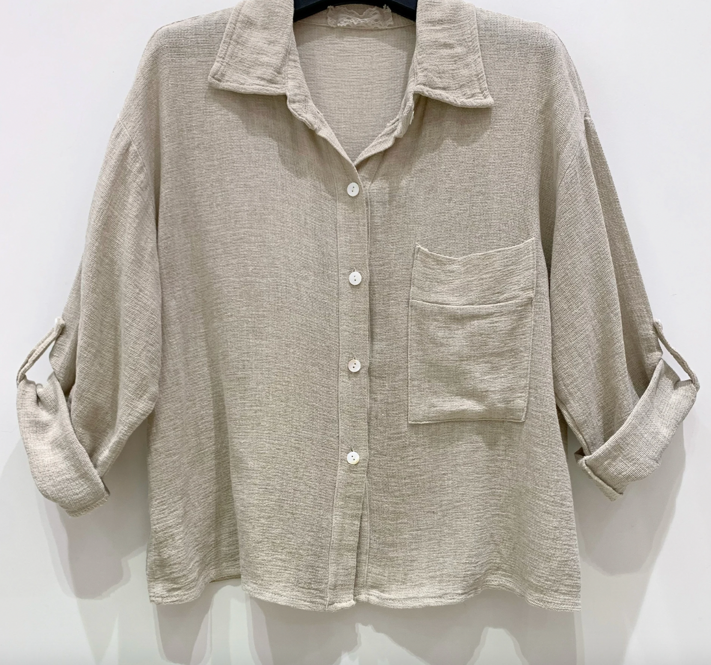 Skjorte Milla - Hørmix beige