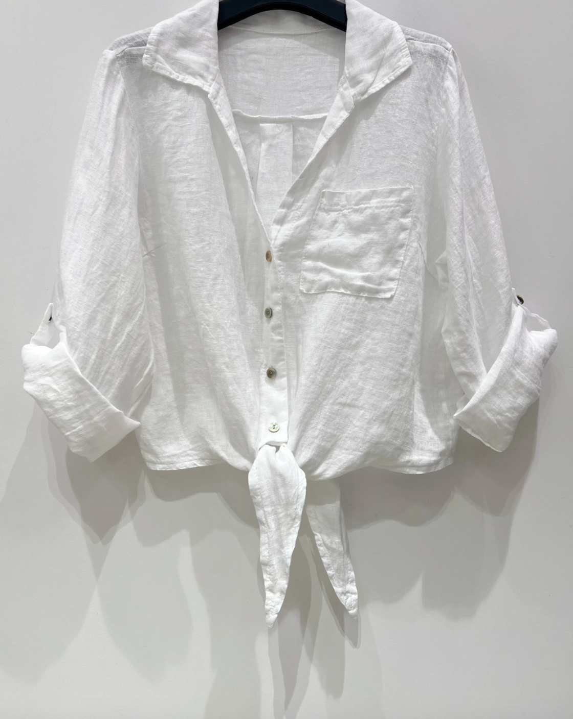 Skjorte NALA hvid - 100% hør